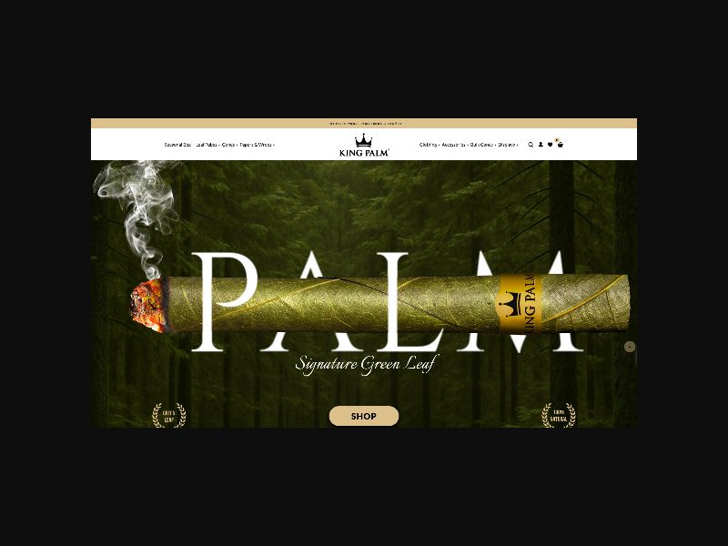 King Palm - Natural Leaf Wraps & Smoking Accessories - RevShare (WW)