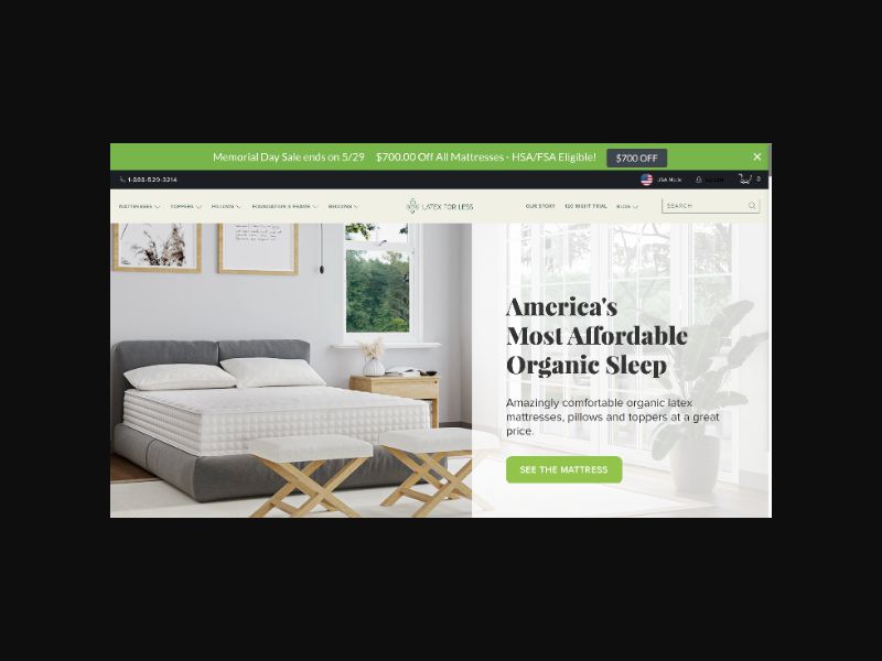 Latex For Less - Mattresses and Toppers - RevShare (US)