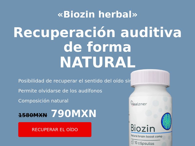 Biozin (MX) - HEARING HEALTH HOLD