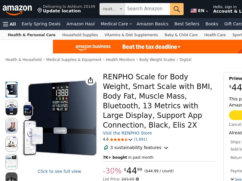 RENPHO Scale with BMI - CPS | US