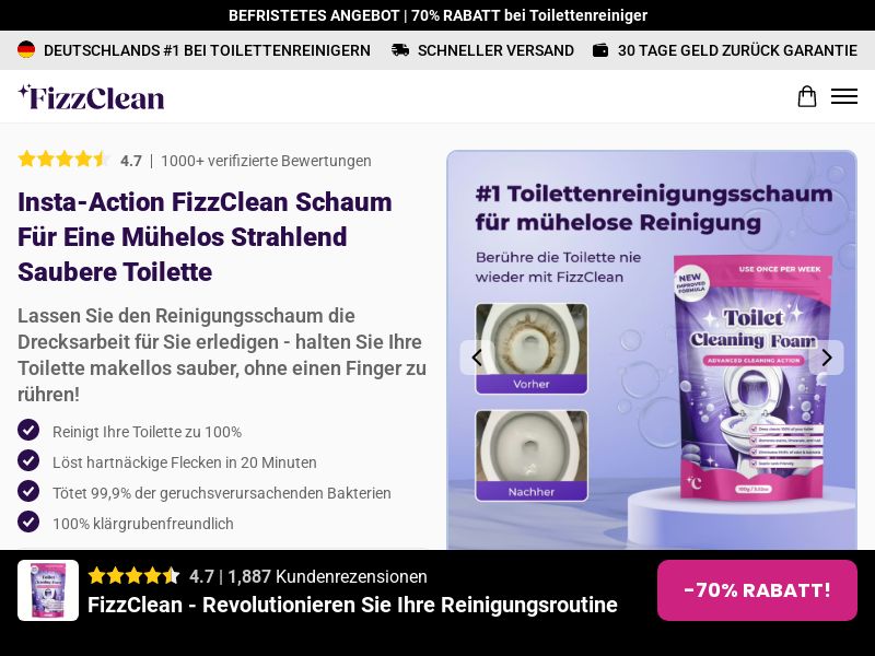 Ecom - FizzClean - DE