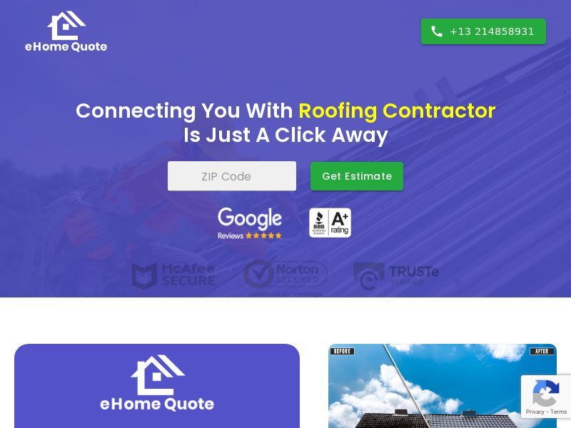 Ehome Quote Roofing - RevShare | US