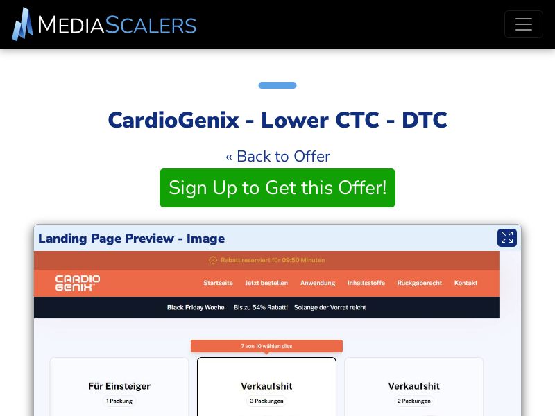 CardioGenix - Lower CTC - DTC (Event Tracking) [SE]