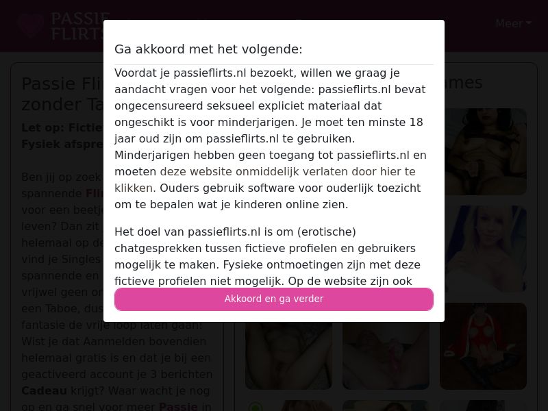 PassieFlirts - DOI - CPA - Desktop - BE, NL