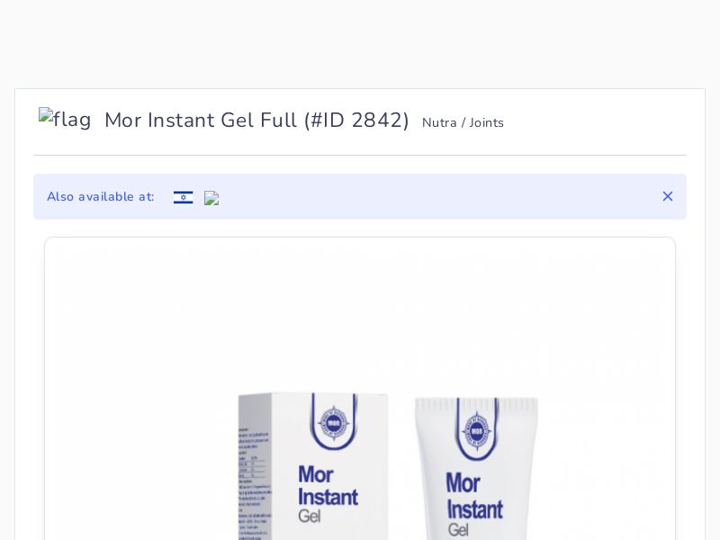 Mor Instant Gel Full