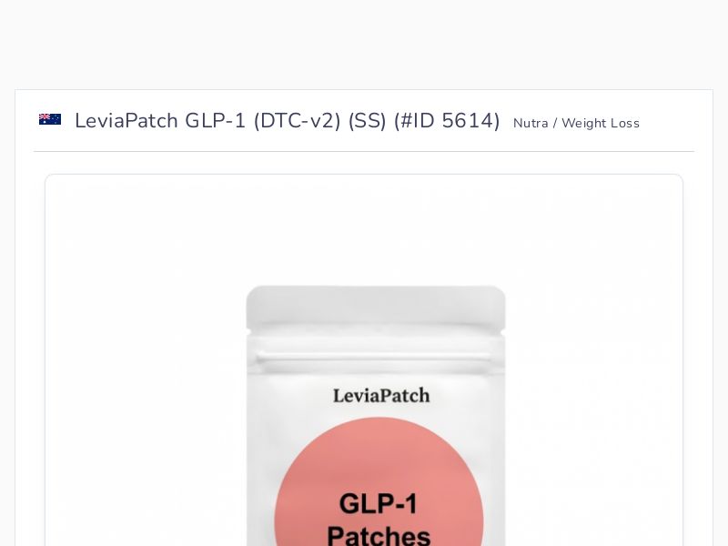 LeviaPatch GLP-1 (DTC-v2) (SS)