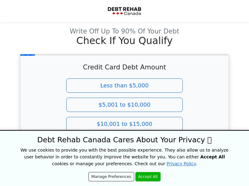 Debt Relief - Debt Rehab Canada (RevShare) - CA