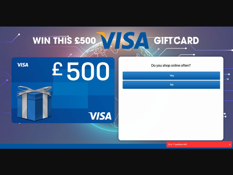 UK - Quiztionnaire- Visa Giftcard - (CPL)