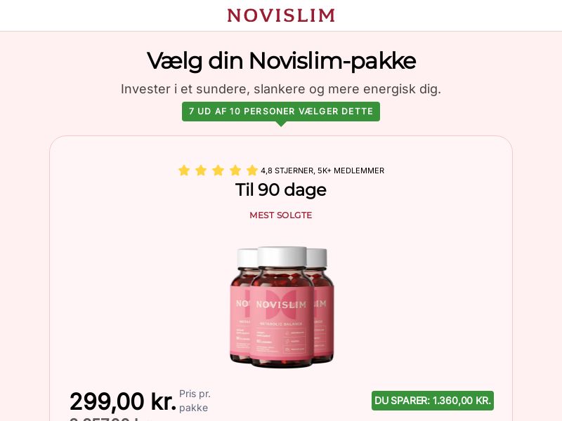 Novislim - Diet [DK] (Banner,Native,Social,Search,SEO,Brand Bidding) - CPA 