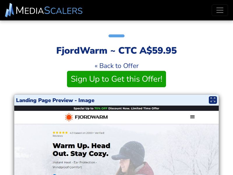 FjordWarm ~ CTC A$59.95 {+DTC, Alt-Landers} (Event Tracking) [AU]