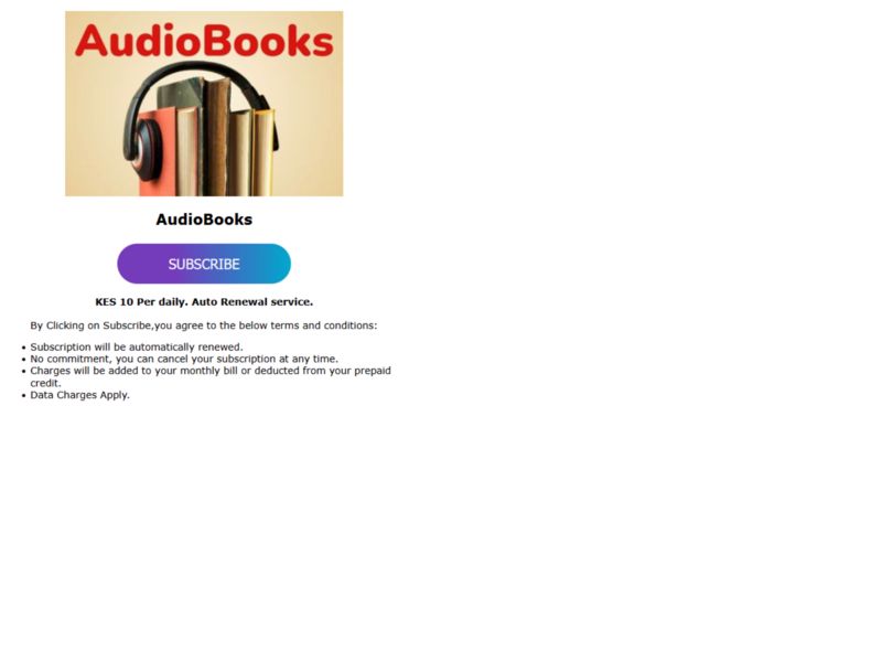AudioBooks Safaricom