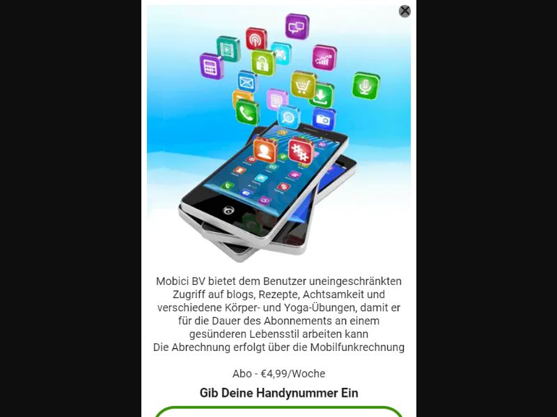 [MOB] Health For You - Multipage /AT [H3G, A1] Click2Sms