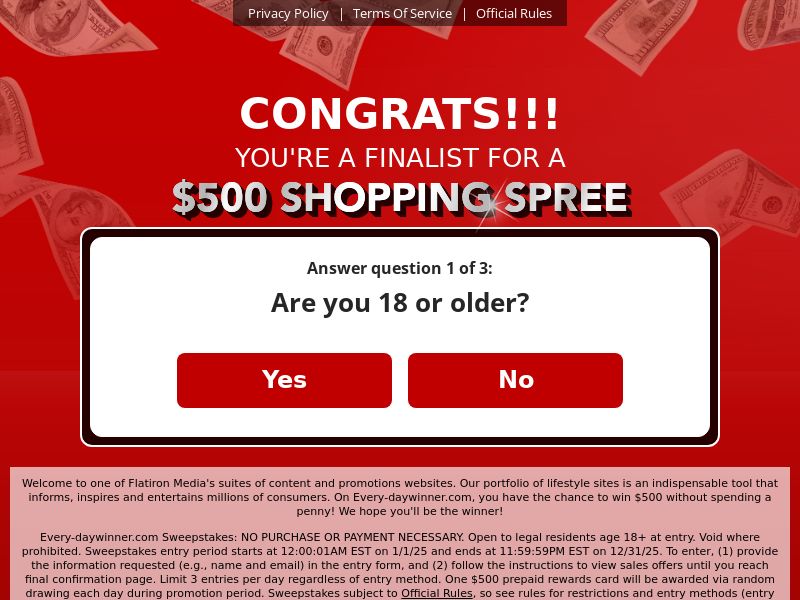 Everyday Winner Target $500 Gift Card - SOI | US