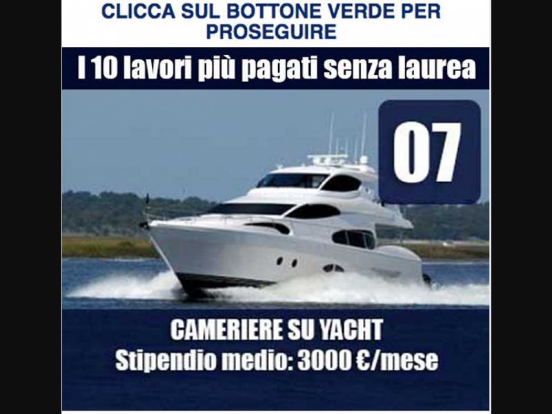[MOB] Cameriere su Yacht /IT [TIM] - 1 Click