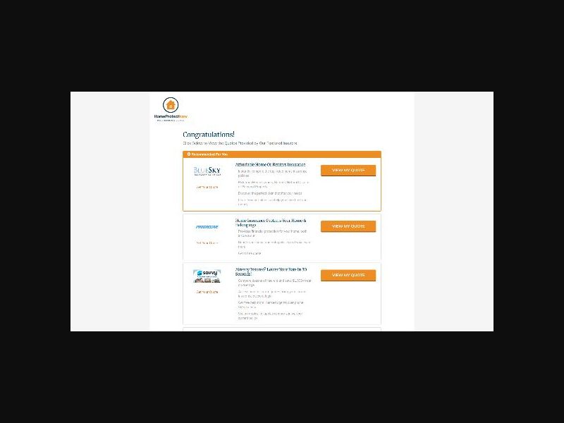 HomeProtectNow - Home Insurance - RevShare (US)