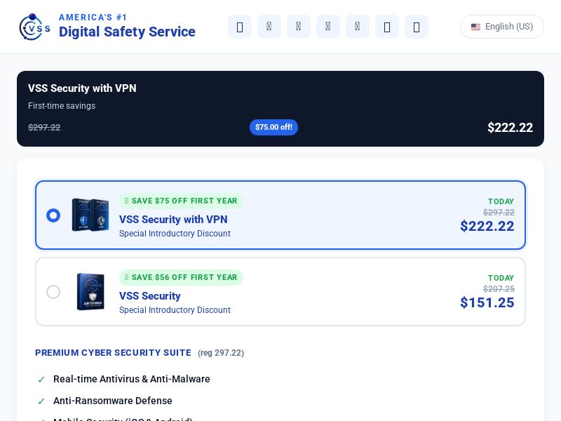 VSS Security Antivirus AV - DTC - CPA