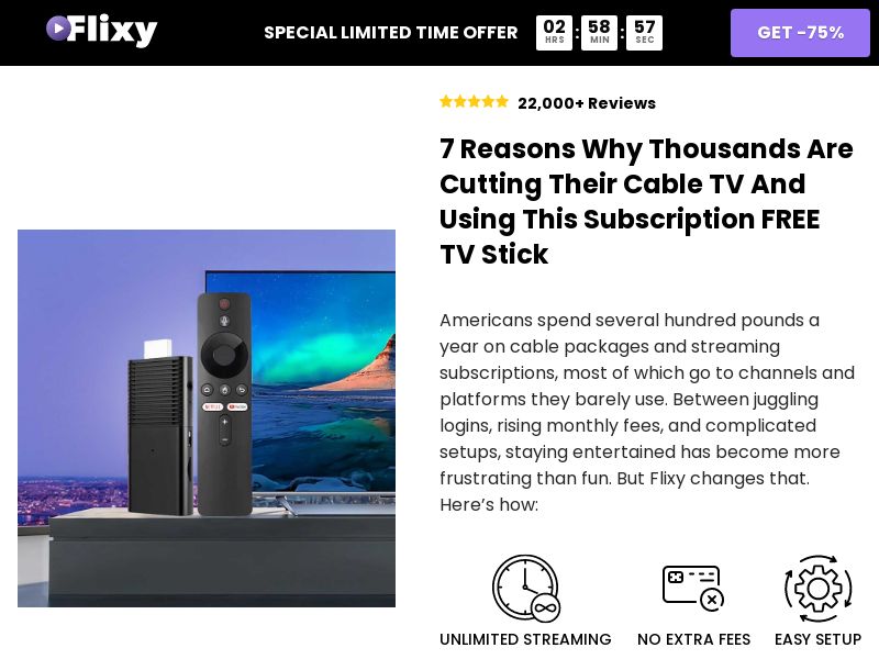 ! NEW OFFER - Flixy TV Smart Stick - DTC [UK] (Social,Banner,Native,Push,SEO,Search,Brand Bidding) - CPA
