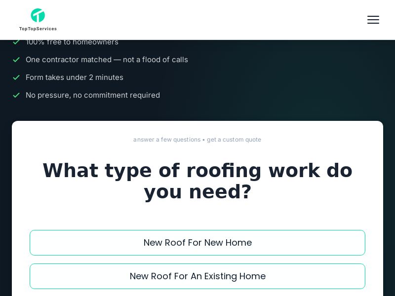 TopTopServices - Roofing Remodel (Non Incent) [INHOUSE]