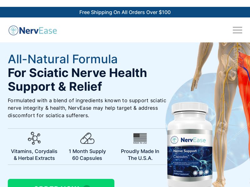 ! NEW OFFER - NervEase - TSL & VSL [US] (Banner,Native,Social,Search,SEO,Brand Bidding) - CPA