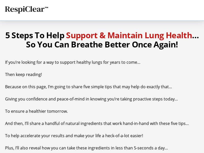 Lung Clear Pro - VSL - CPS (US