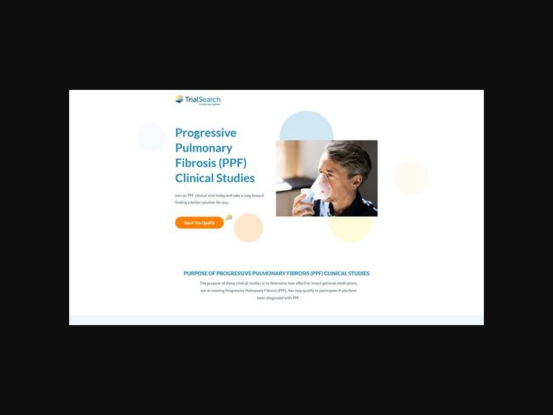 Clinical Trial Search - Progressive Pulmonary Fibrosis - CPL (US)