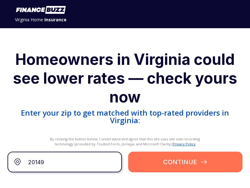 FinanceBuzz Home Insurance - RevShare | US
