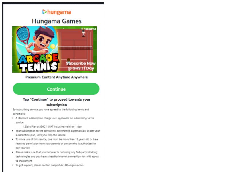 HunGame Tennis Vodafone