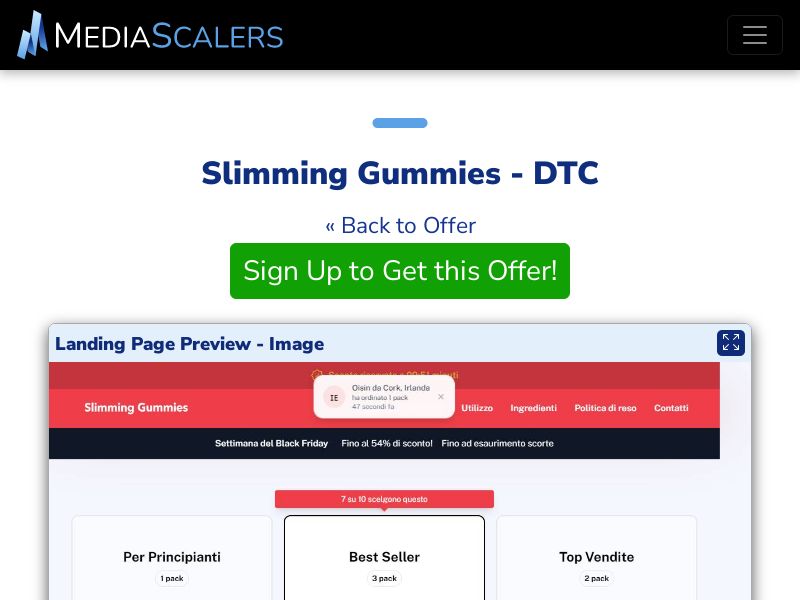 Slimming Gummies - DTC (Event Tracking) [IT]