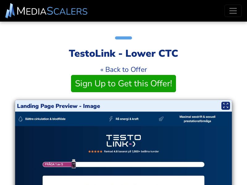 TestoLink - Lower CTC (Event Tracking) [SE]