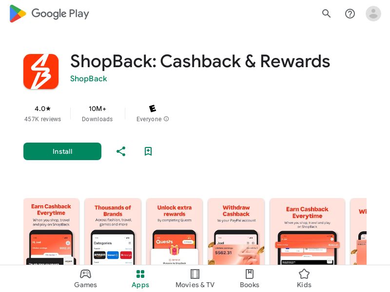 ShopBack Cashback For Shopping - CPL | US