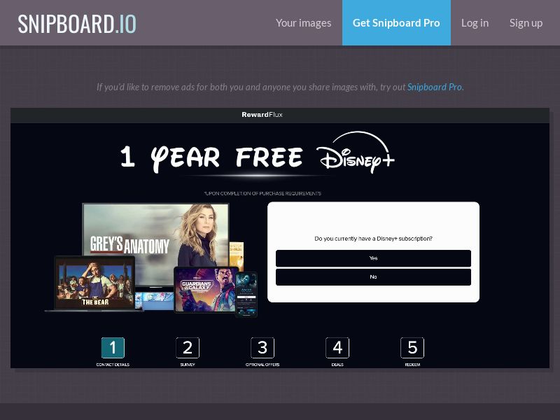 RewardFlux - Disney+ £200 1 Year UK - SOI