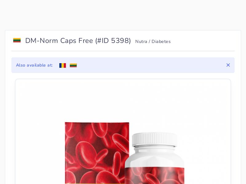 DM-Norm Caps Free