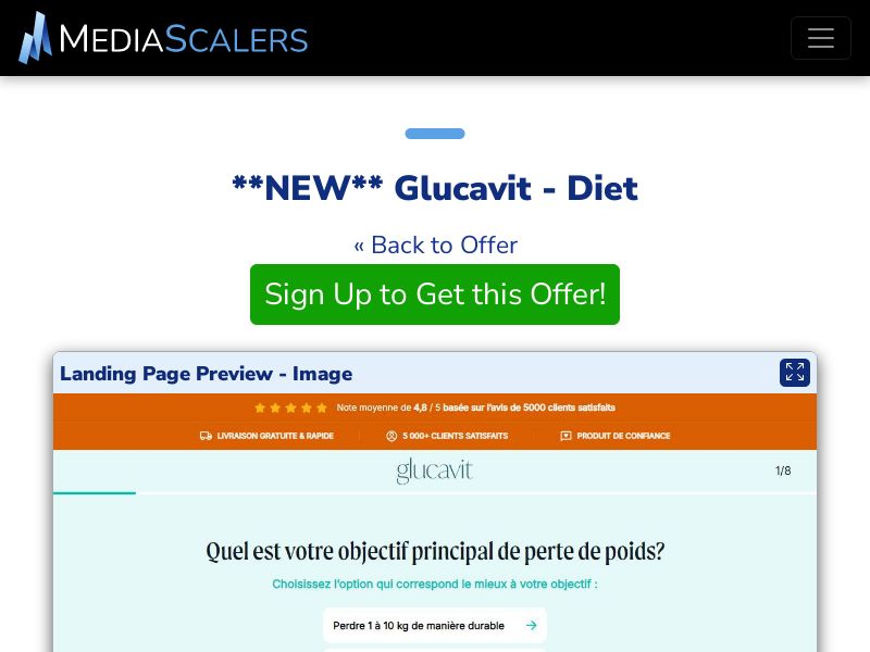 Glucavit - Diet {+Quiz, DTC} [FR]