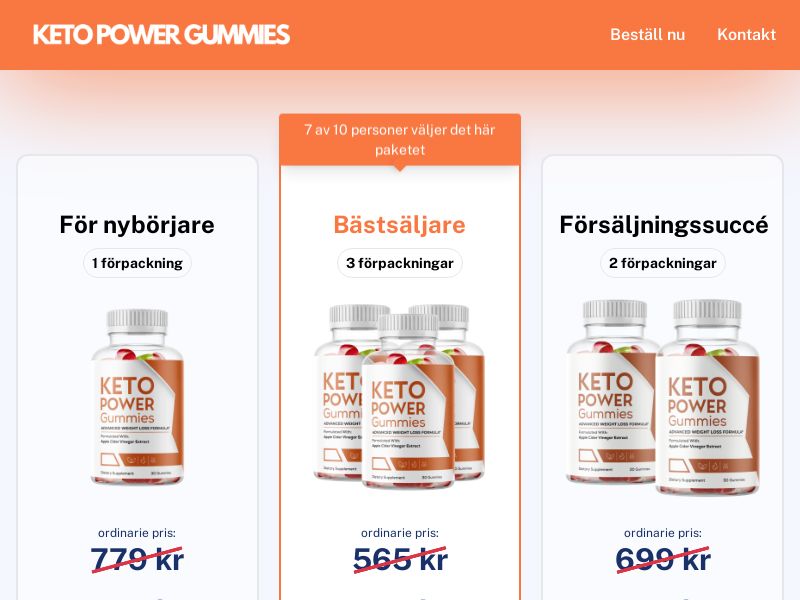 Keto Power Gummies - DTC [SE] (Social,Banner,Native,Push,SEO,Search,Brand Bidding) - CPA