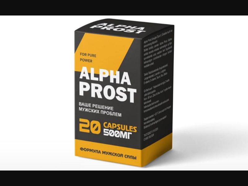 Alpha Prost - capsules for prostatitis (free)