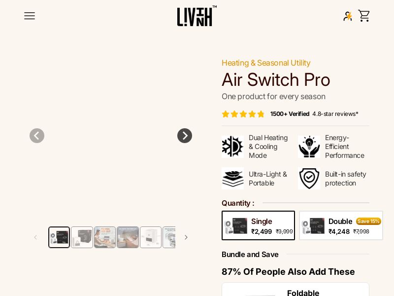 2 in 1 Airswitch Pro by Livinh CPA - India