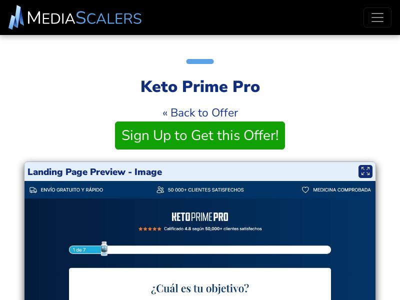 Keto Prime Pro (Event Tracking) [ES]