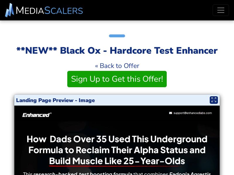 Black Ox - Hardcore Test Enhancer [US]