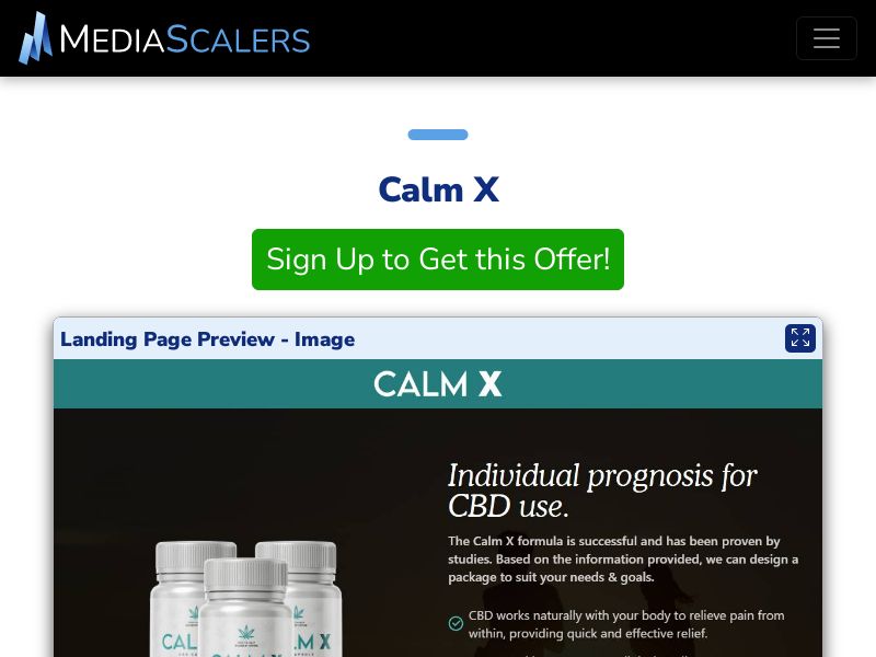 Calm X {+Advertorial, Alt-Landers, Quiz} (Event Tracking) [UK]