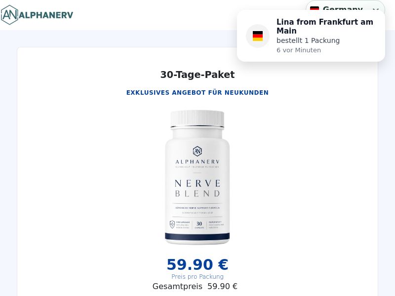Alphanerv Nerve Support V4 - DTC [Multi-GEO] (Social,Banner,Native,Push,SEO,Search) - CPA {No BrandBidding}