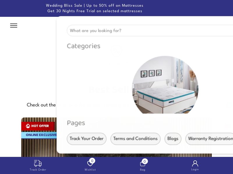 Nilkamalsleep.com Ecommerce CPS - India