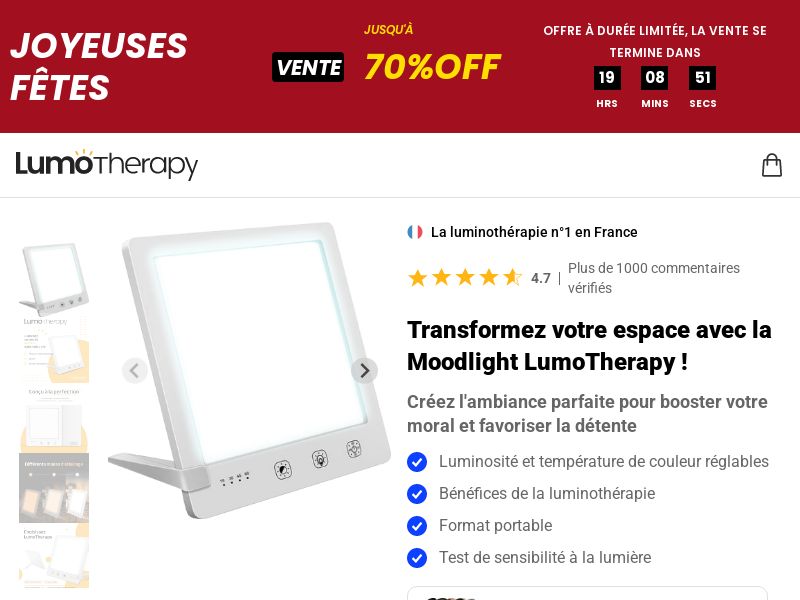 ! NEW OFFER - Lumo Therapy - DTC [FR] (Social,Banner,Native,Push,SEO,Search,Brand Bidding) - CPA