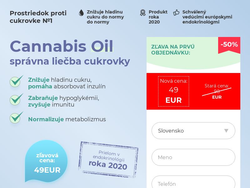 Cannabis Oil SK (diabet)