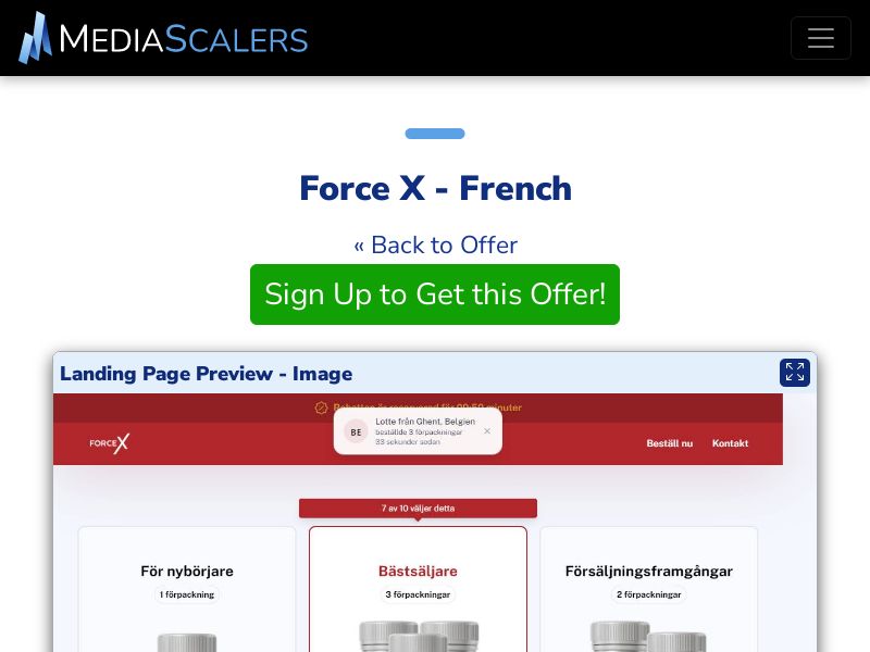 Force X - French {+DTC, Alt-Landers} (Event Tracking) [FR]