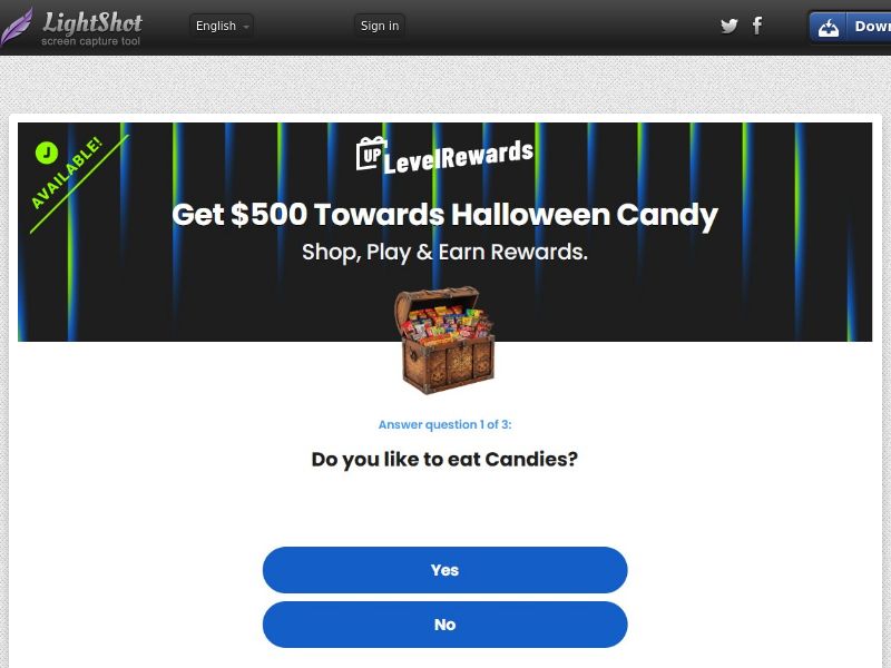 Rewards US - Generic Halloween Candy $500 - CPL | US
