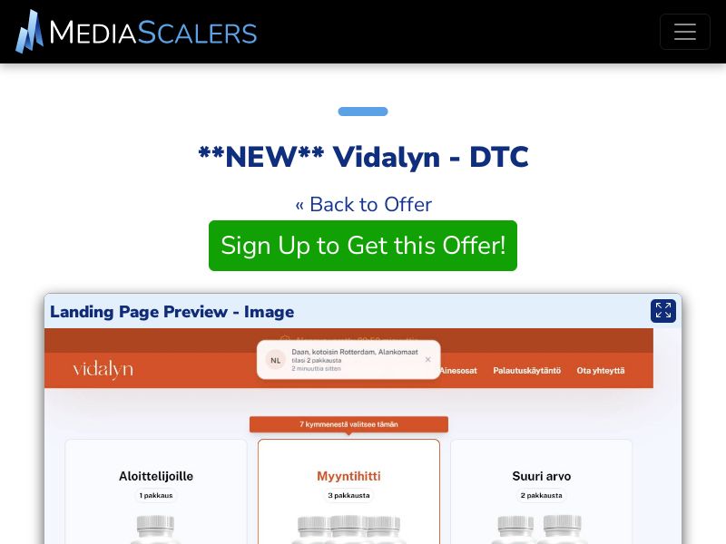 Vidalyn - DTC (Event Tracking) [FI]