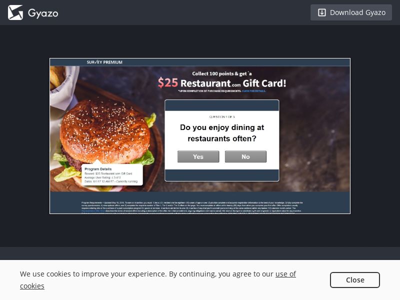 Restaurant.com GC US | CPL (E-Mail Submit)