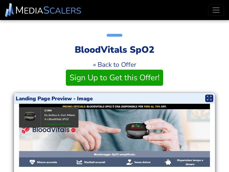 BloodVitals SpO2 {+DTC, Alt-Landers} [IT]