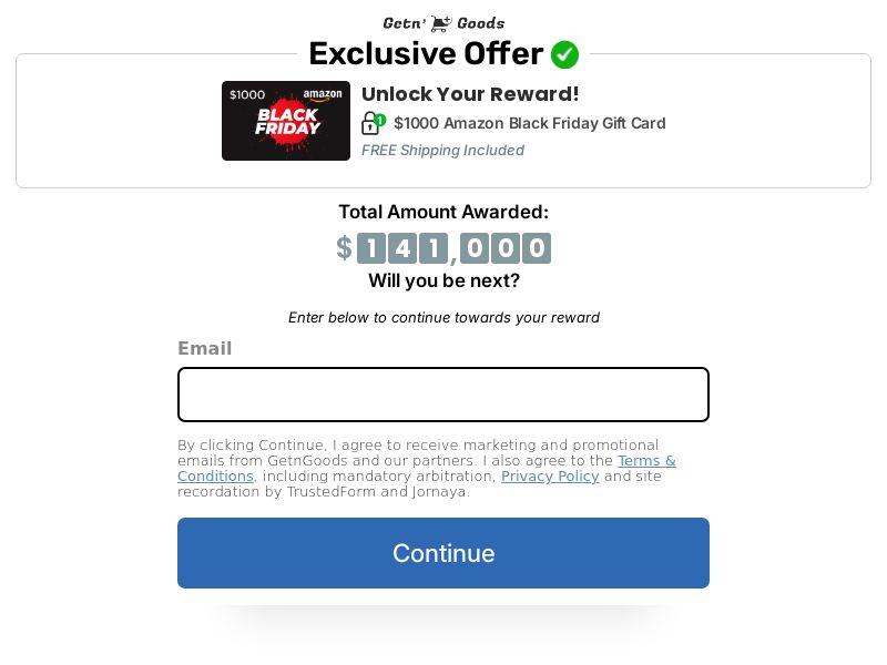 $1k Amazon Black Friday - GetnGoods - US - SOI