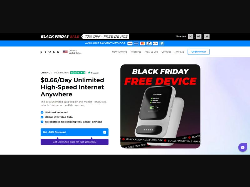 [WEB+MOB] Ryoko PRO - WiFi Router v3 (Free Router) SUBSCRIPTION /International (59 GEOs) CPS